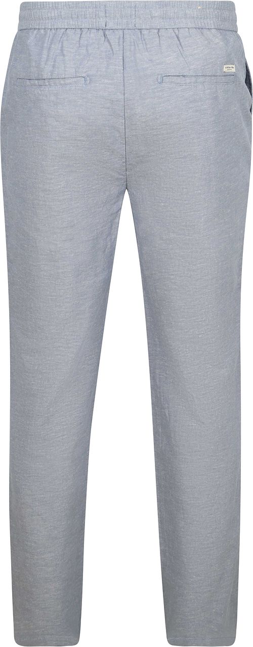 Scotch and Soda Chino Warren Cotton Linen Bleu Product / Achterkant