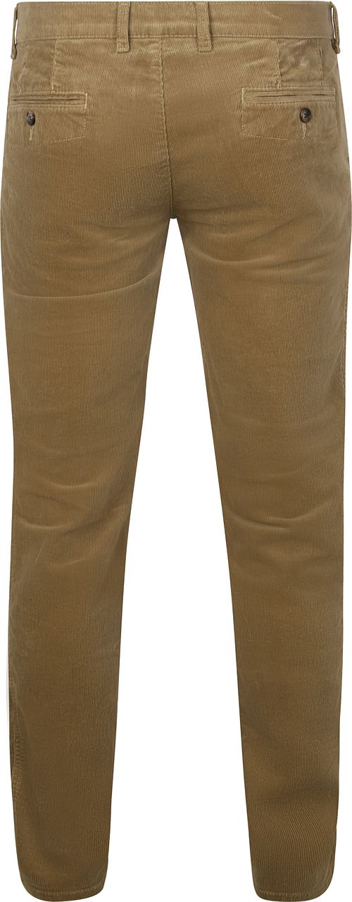 Passerende Chino Plato Corduroy Sand Product / Achterkant