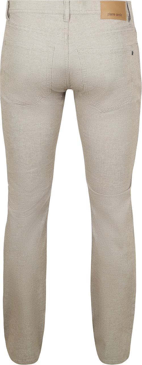 Pierre Cardin Bukser Lyon Tapered Print Greige Product / Achterkant
