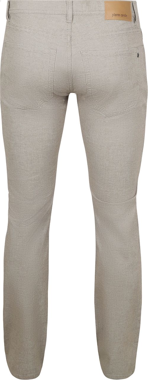 Spodnie Pierre Cardin Lyon Tapered z nadrukiem w kolorze greige Product / Achterkant