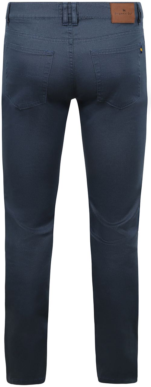 Spodnie Steppin' Out Bruno Structured w kolorze granatowym Product / Achterkant