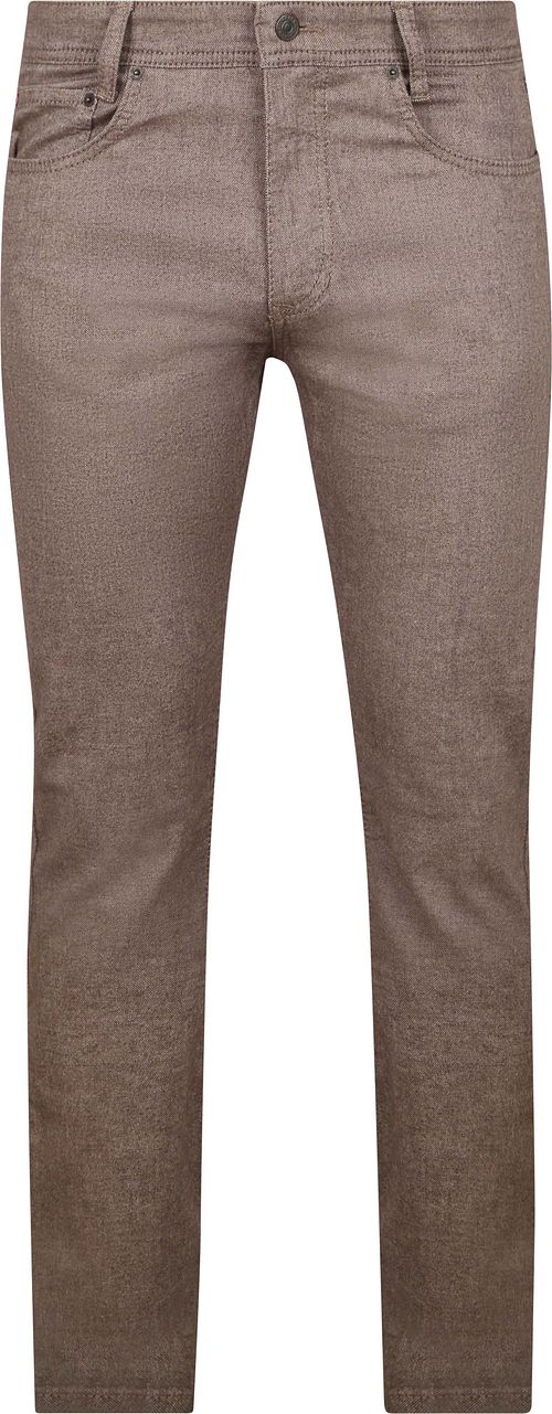 MAC Pantaloni Arne Melange Marrone Product