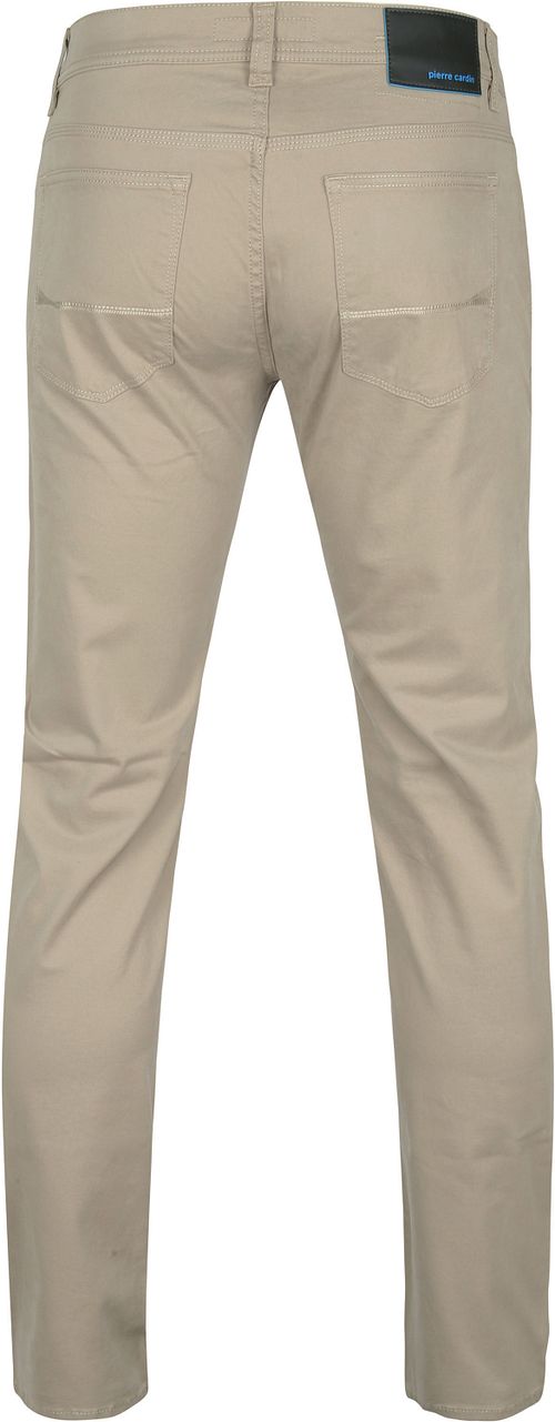 Pierre Cardin 5 Pocket Broek Antibes Kaki Product / Achterkant