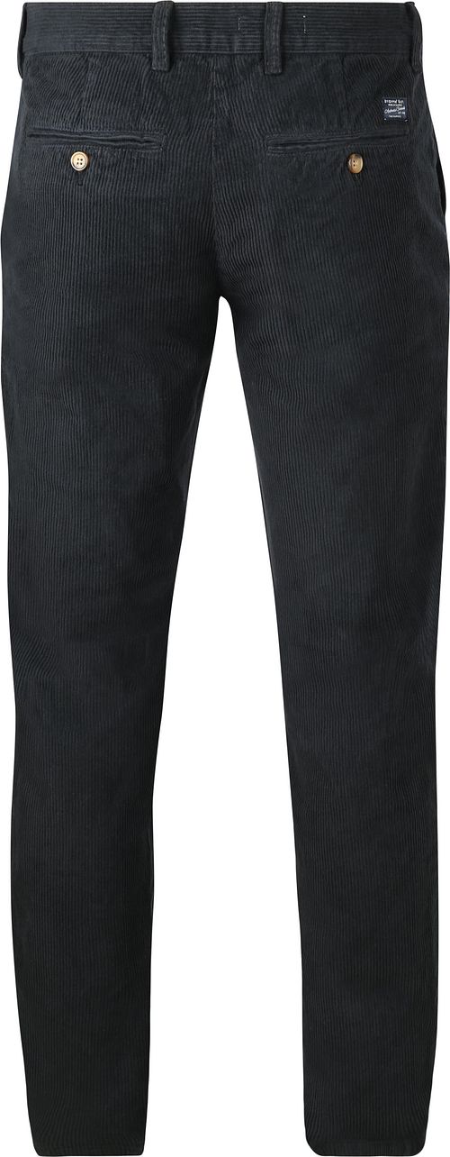 Steppin' Out Chino Flemm Corduroy Marine Product / Achterkant