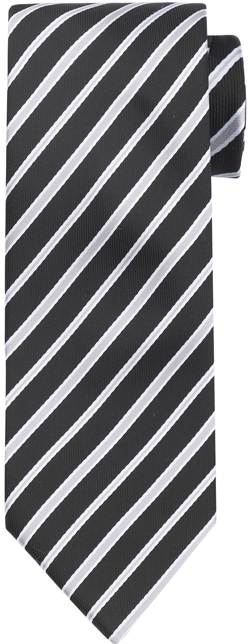 Suitable Krawatte Seide Streif Schwarz Product