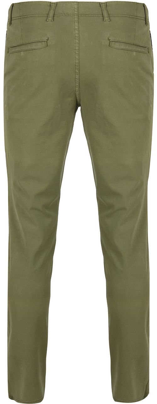 Suitable Milton Skinny-Fit Chinobyxor Grön Product / Achterkant