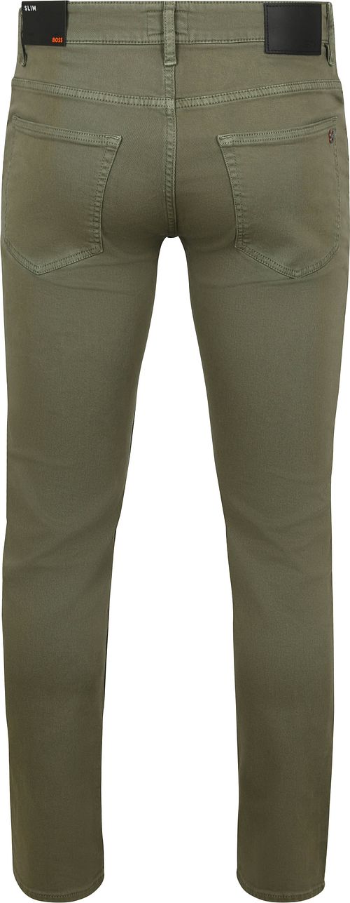 BOSS Delaware Jeans Olijfgroen Product / Achterkant