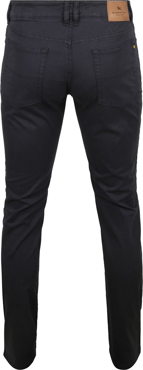 Steppin' Out Broek 5-pocket Johnson Navy Product / Achterkant