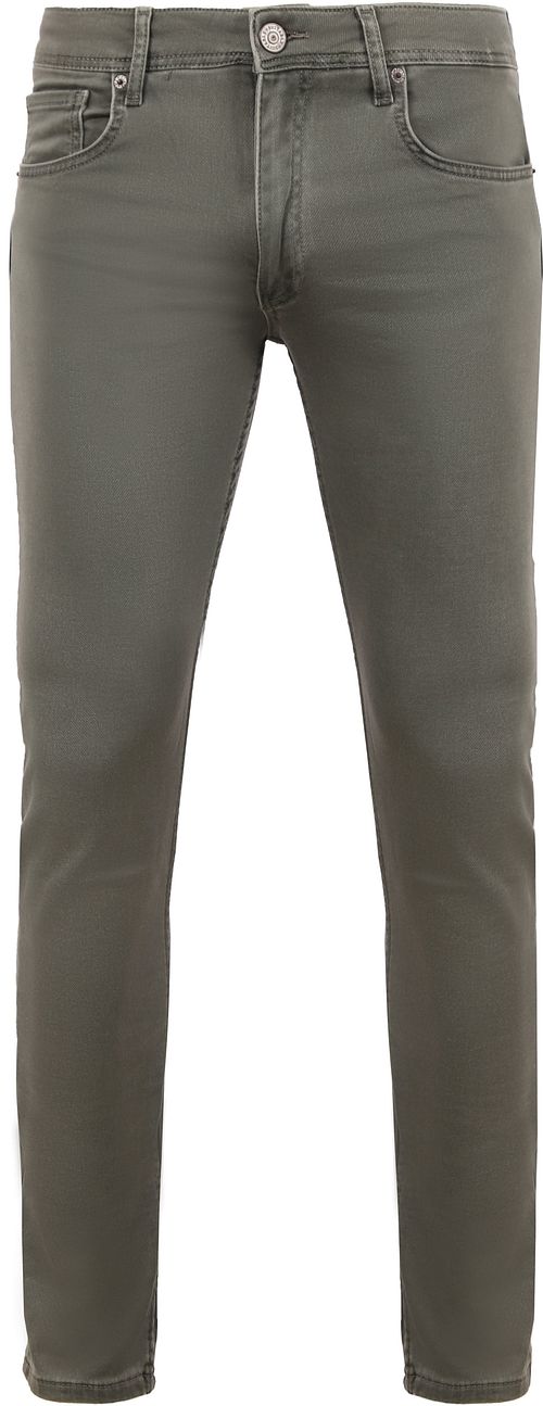 Suitable Kant Jeans Groen Product