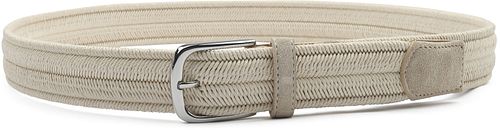 Profuomo Waxed Braided Belt Ecru Product