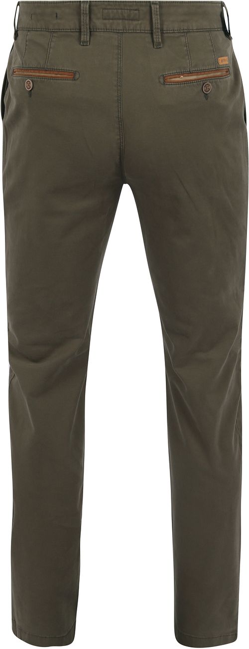 Gardeur chino Benny 3 olivengrøn Product / Achterkant