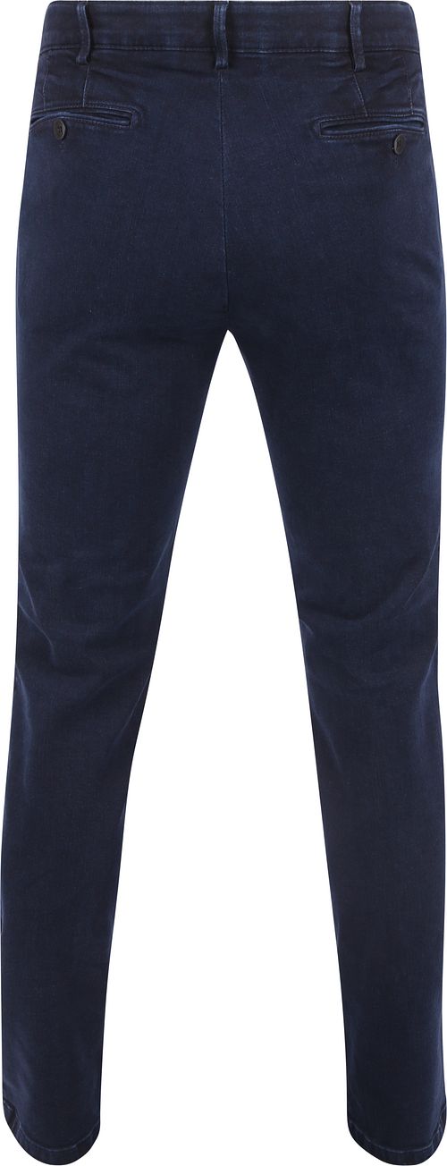 Meyer chinosy Bonn w kolorze ciemnoniebieskim denim Product / Achterkant