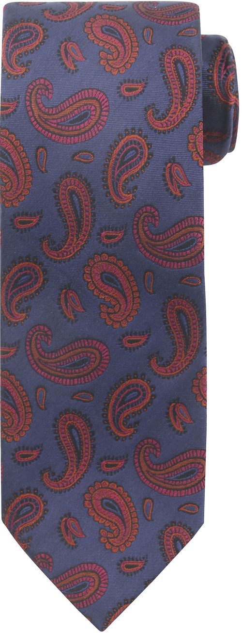Suitable Cravate Navy Foncé Paisley Product
