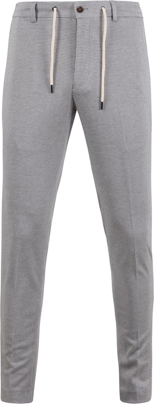 Suitable Pantalon Jersey Pied De Poule Gris Product