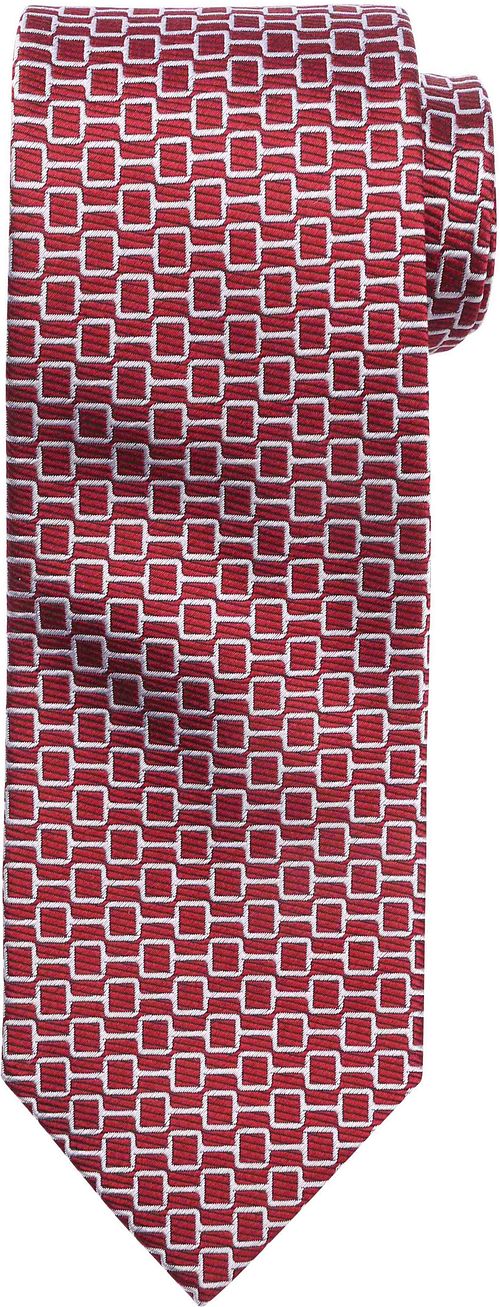 Suitable Stropdas Zijde Print Rood Product