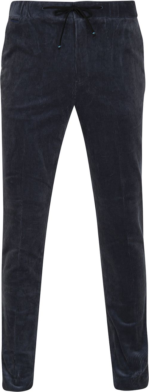 Scotch and Soda Pantalon Warren Velours Côtelé Bleu Foncé Product