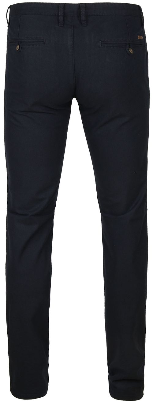 Suitable Chino a fantasia blu scuro Product / Achterkant