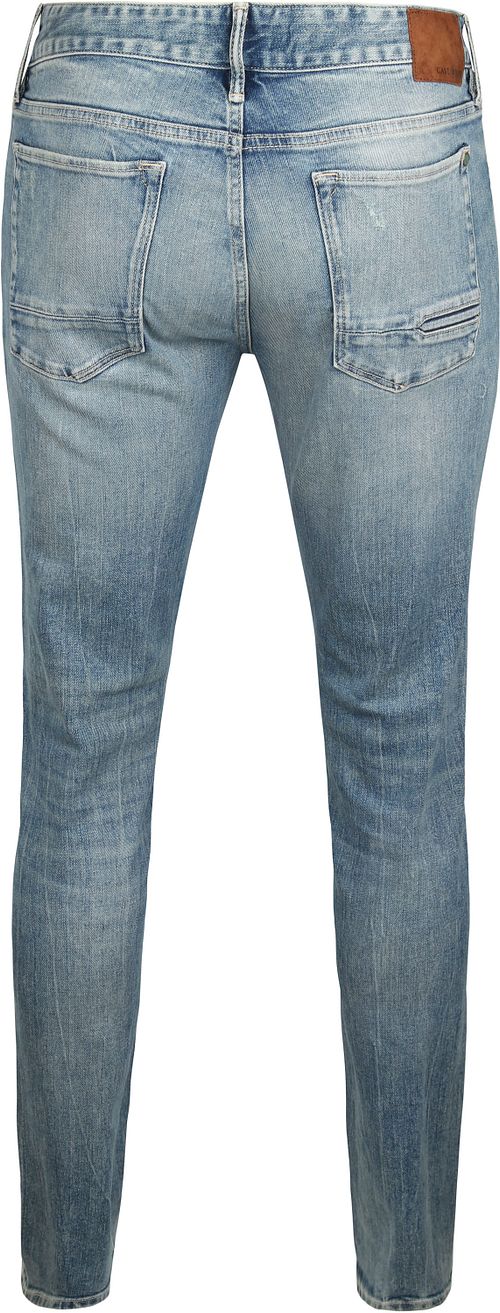 Cast Iron Riser Jeans Slim Soft Blauw Product / Achterkant