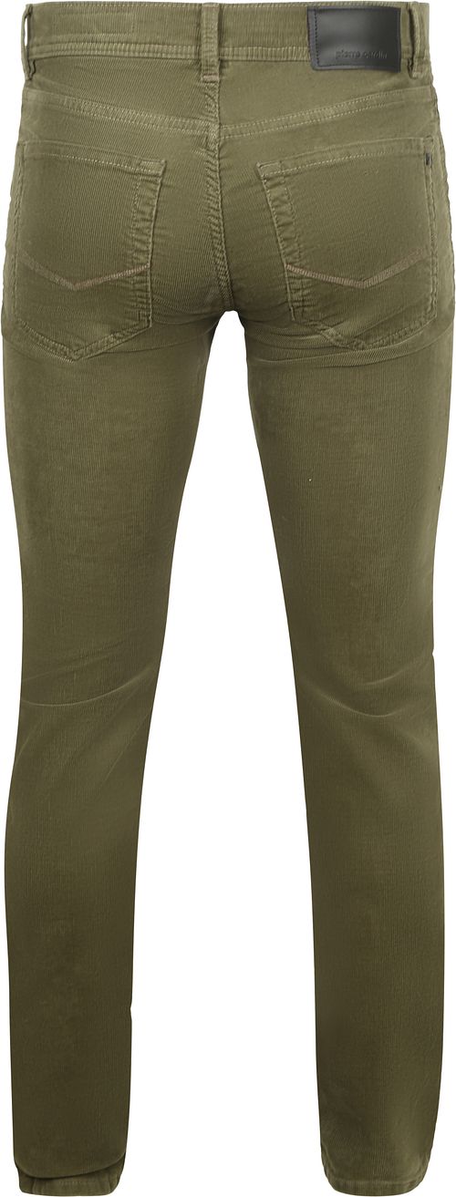 Spodnie Pierre Cardin Lyon Corduroy w kolorze oliwkowym Product / Achterkant