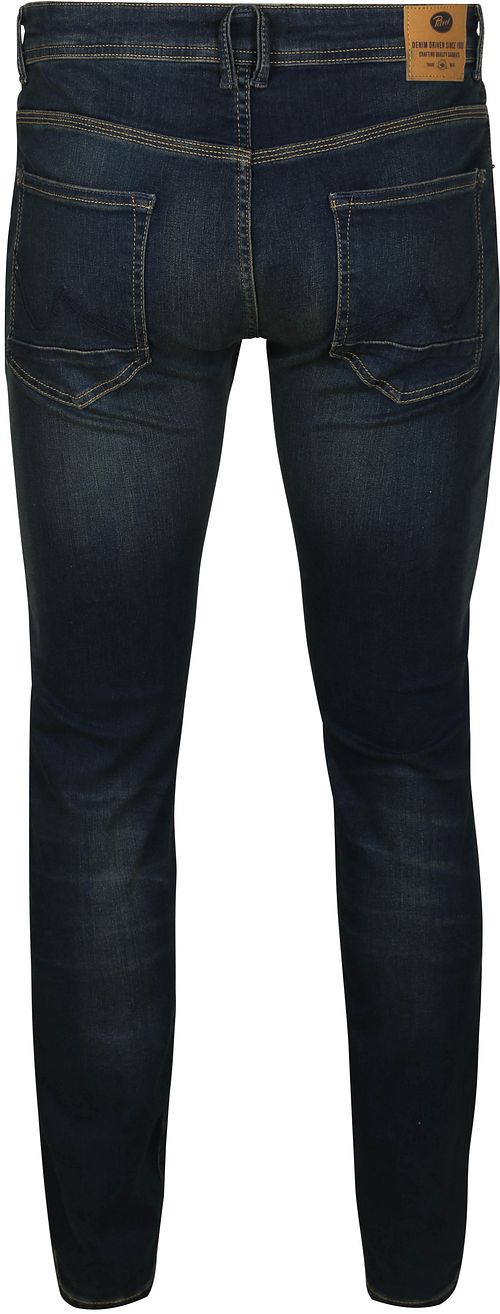 Petrol Jean Seaham Dark Blue Vintage Product / Achterkant