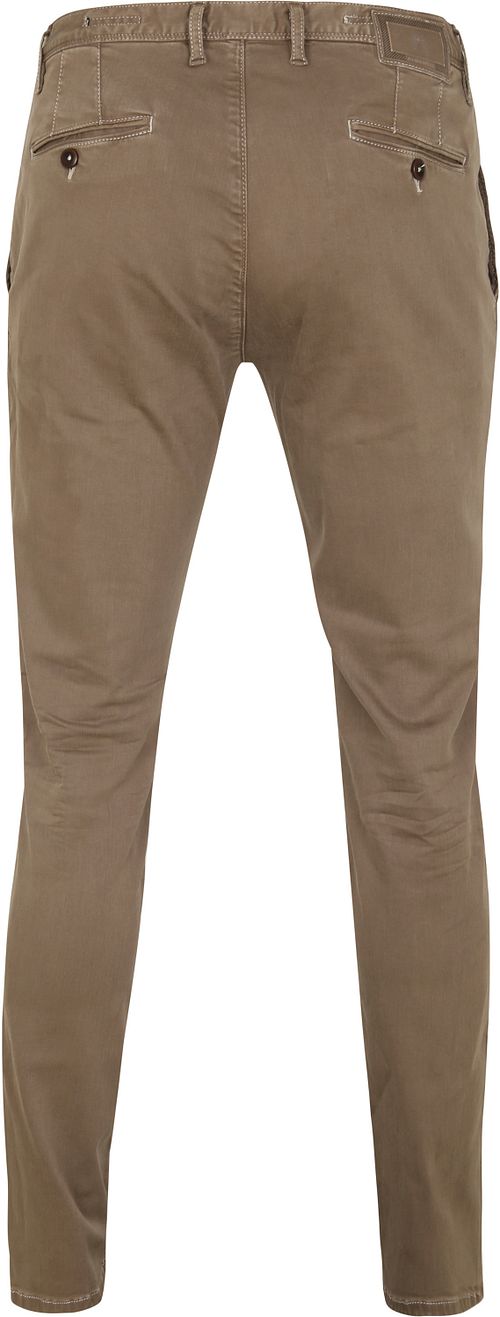 Alberto Rob Stretch Chino Beige Product / Achterkant