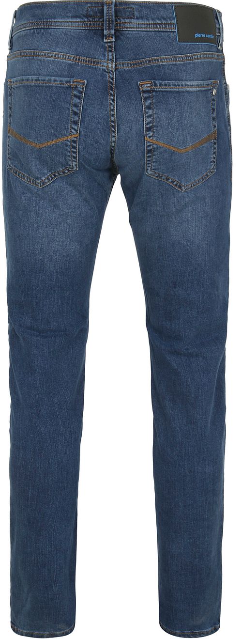 Jeansy Pierre Cardin Lyon Tapered Future Flex niebieskie stonewash Product / Achterkant