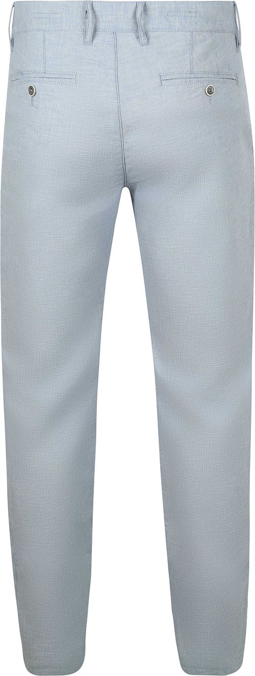 Alberto Lou Chinohose Mix Leinen Hellblau Product / Achterkant