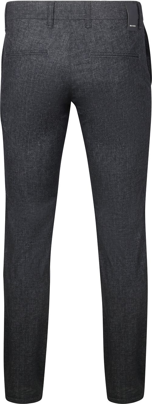 MAC Lennox Pantalones Jaspeados Navy Product / Achterkant