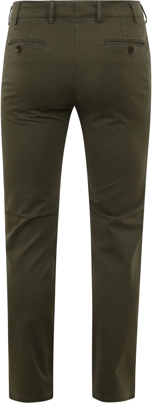 Meyer chino Bonn w ciemnej zieleni Product / Achterkant
