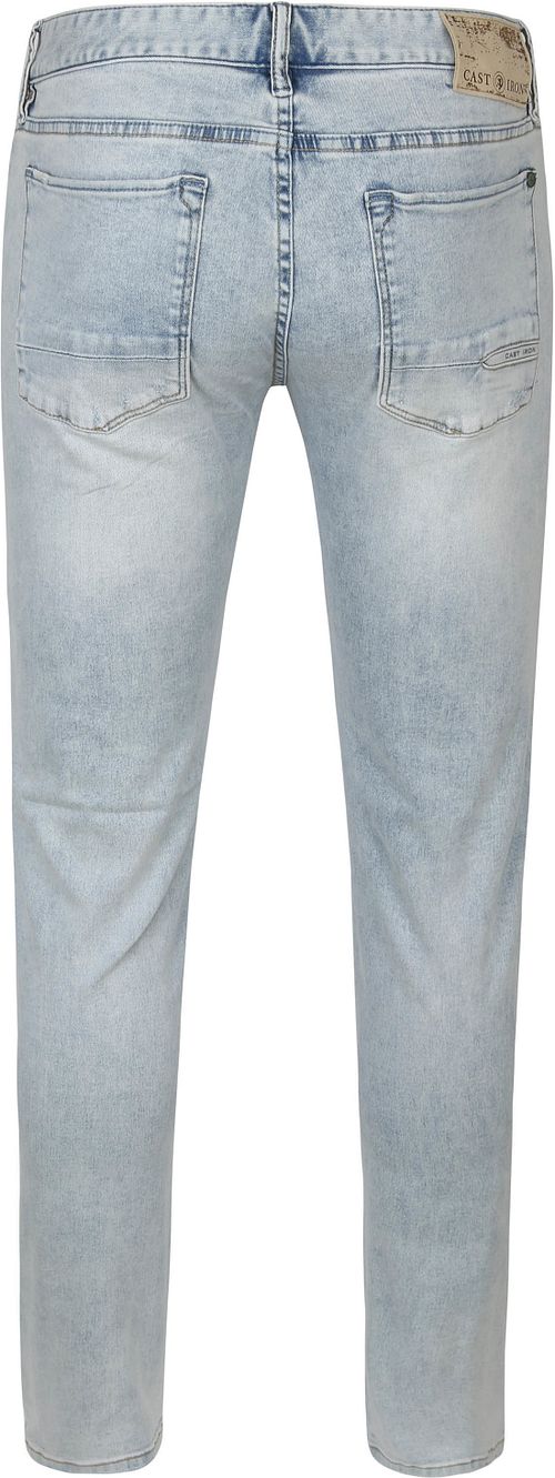 Cast Iron Riser Jeans Light Grey Bright Wash Product / Achterkant