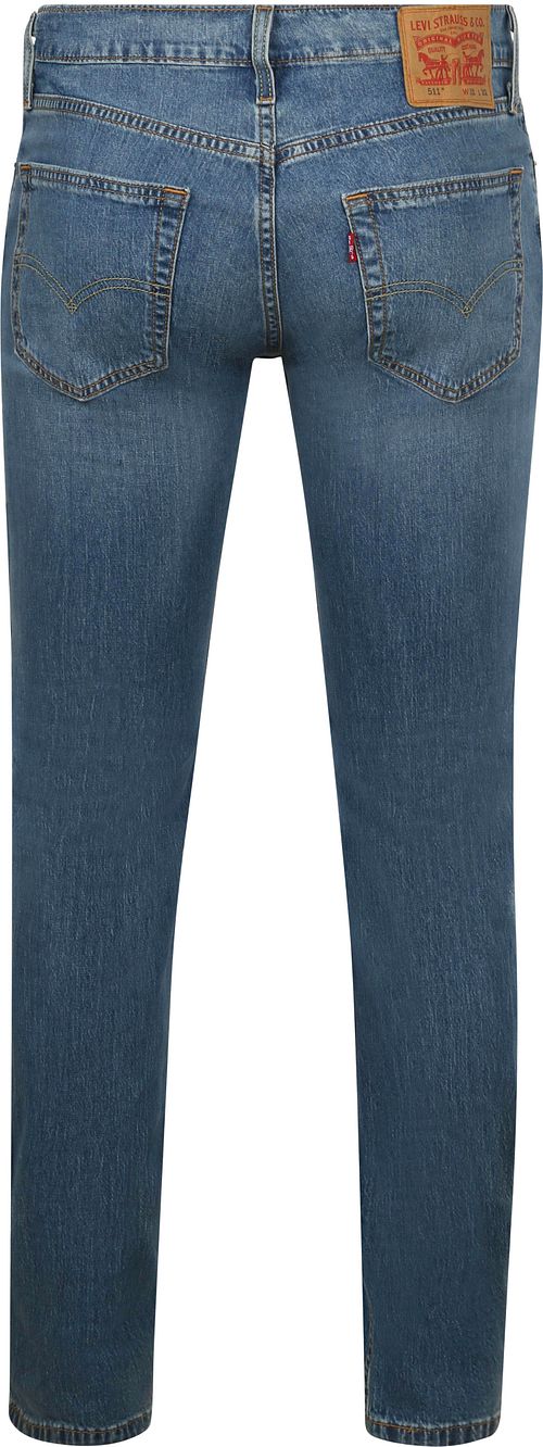 Levi's 511 Denim Jeans Mid Blau Product / Achterkant