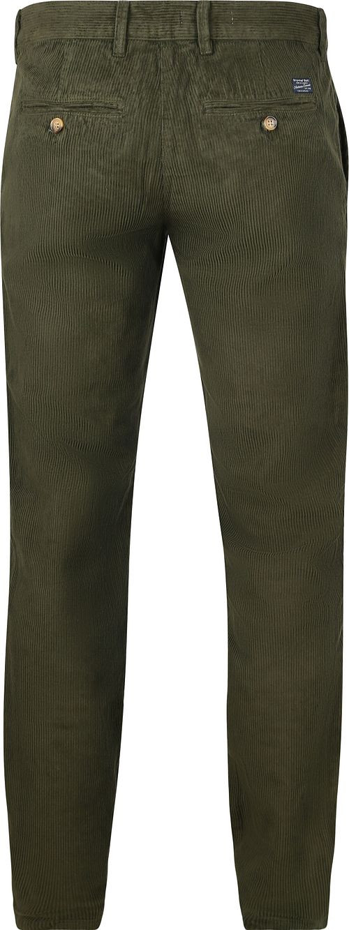 Steppin' Out Chino Flemm Corduroy Oliv Product / Achterkant
