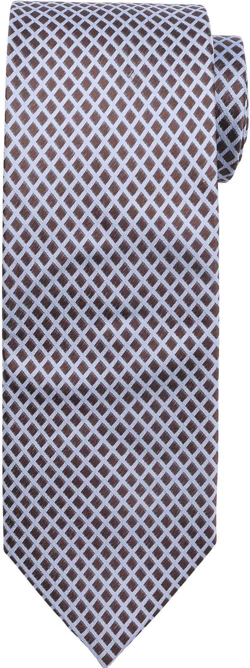 Suitable Cravatta in seta a quadri marrone Product