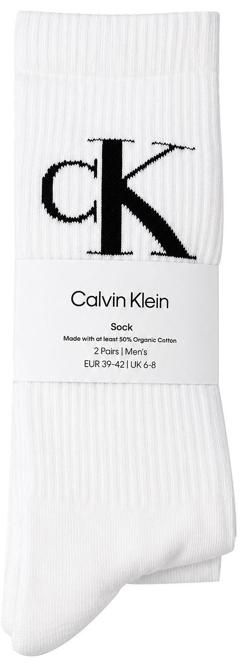 Calvin Klein Chaussettes Crew Blanc Verpakking