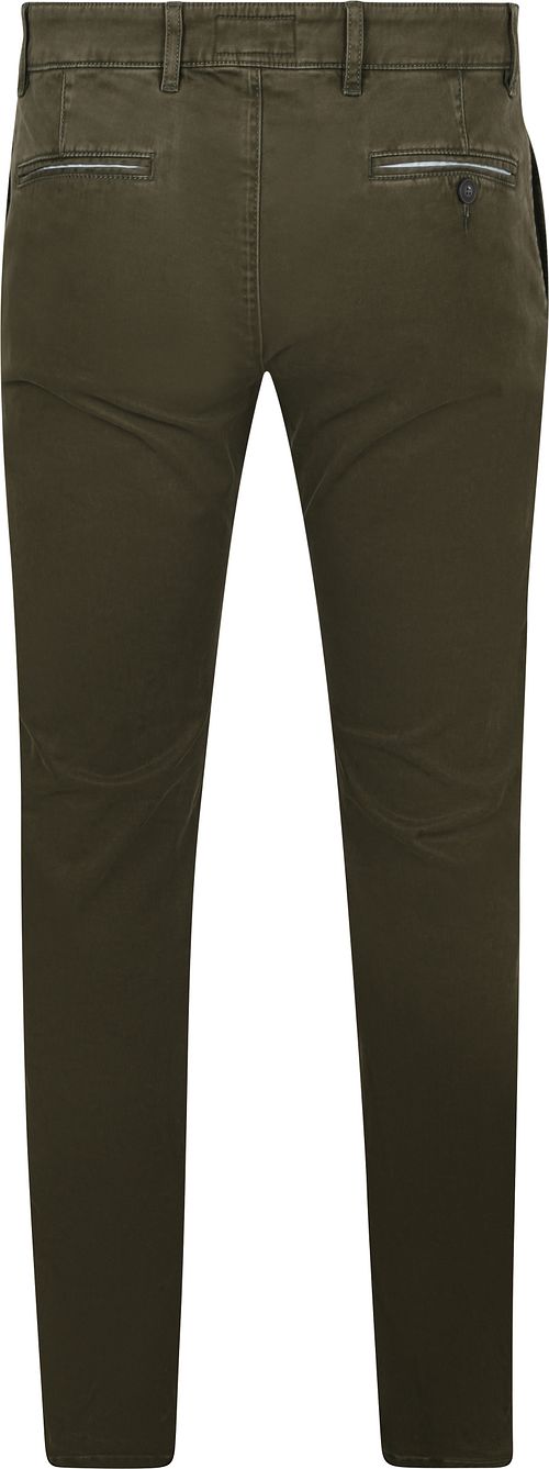 Steppin' Out Chino Northport Dark Olive Product / Achterkant