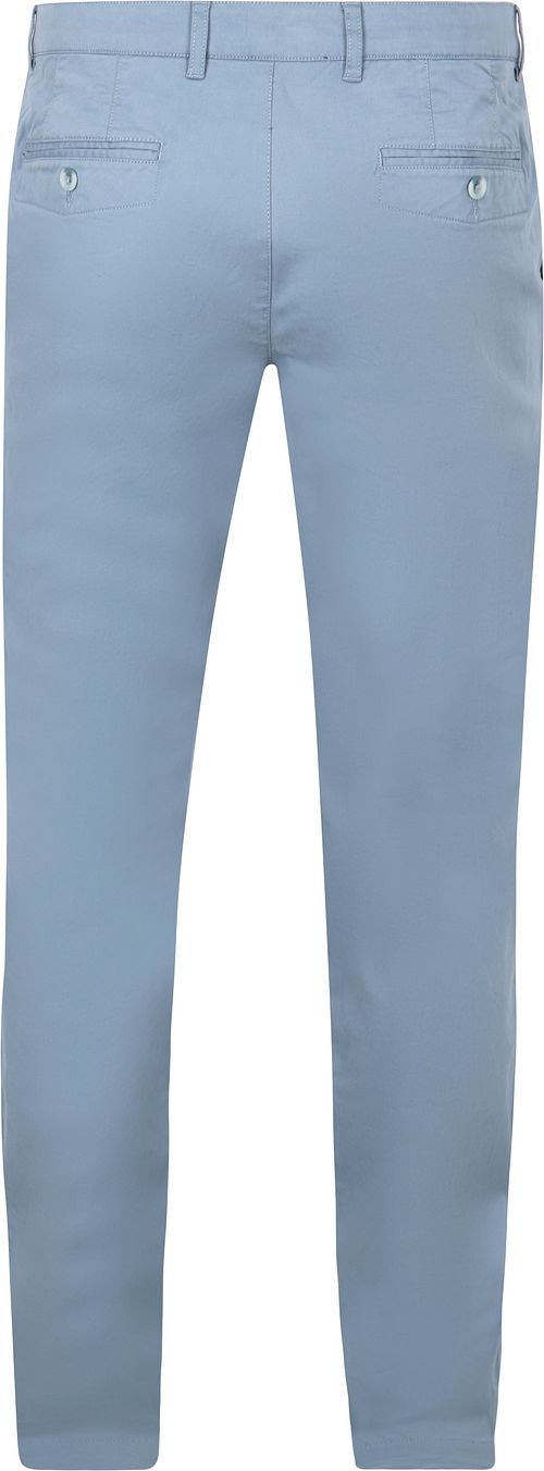 Chinosy Suitable Peano Twill w kolorze stalowoniebieskim Product / Achterkant