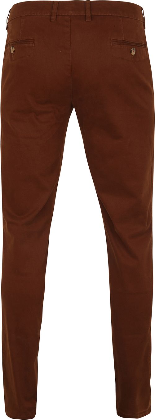 Suitable chino Plato en color ladrillo Product / Achterkant