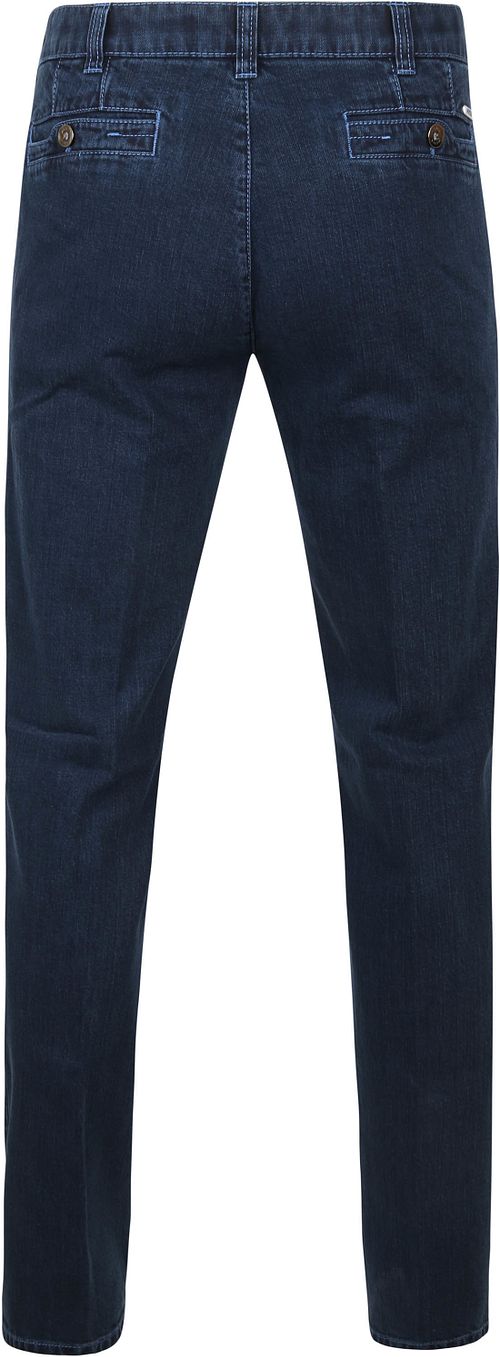 Meyer Jeans Broek Diego Donkerblauw Product / Achterkant