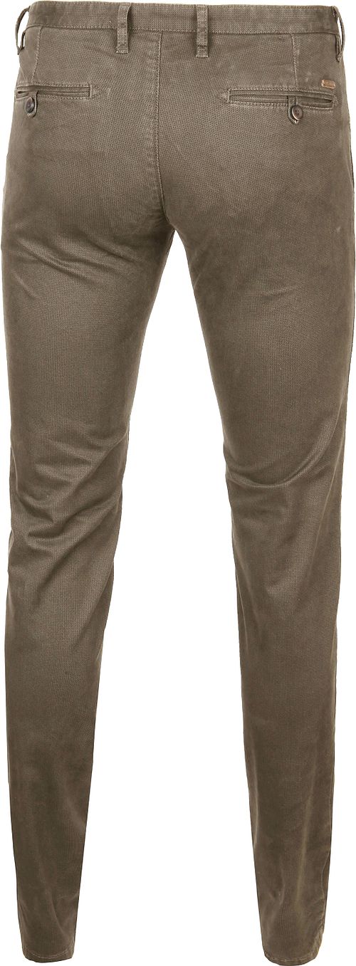 Passende Chino Sartre Taupe Product / Achterkant