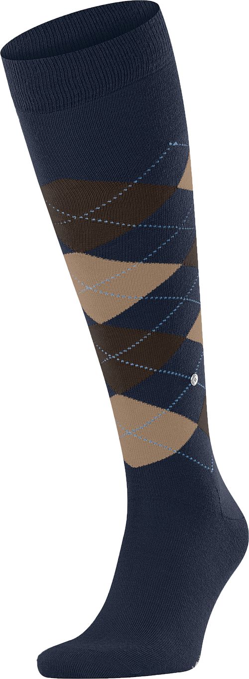 Calze al ginocchio Burlington Edinburgh in lana Navy Product