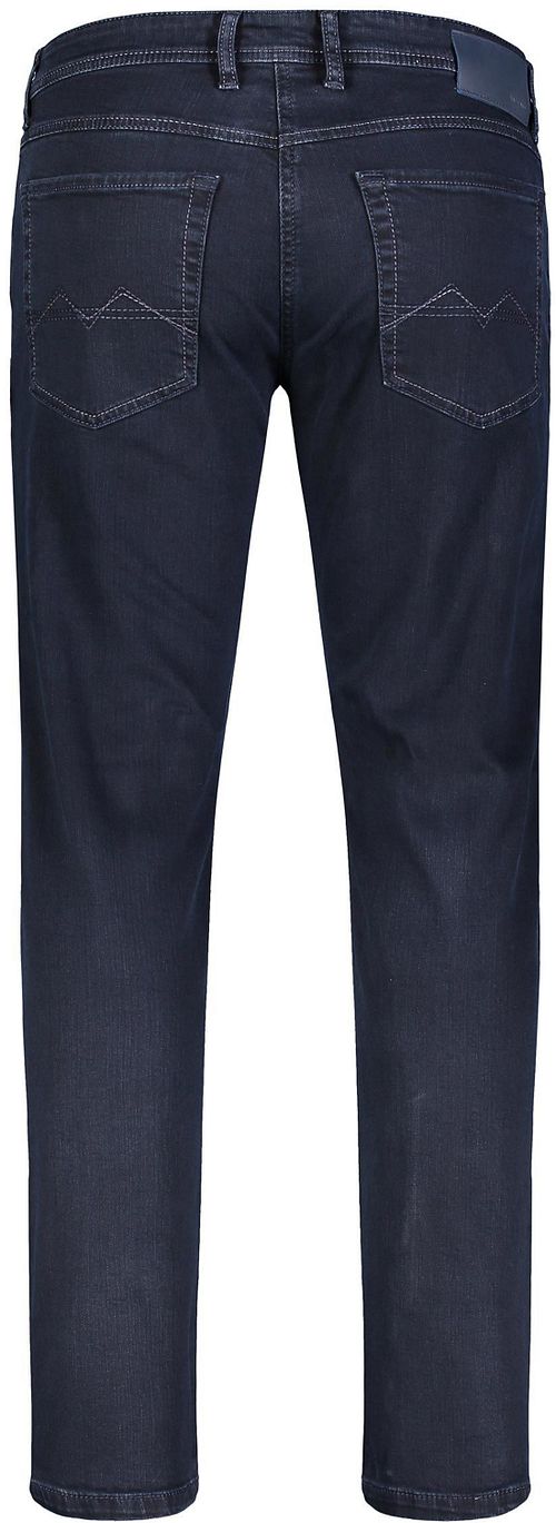 MAC Pantaloni Arne Stretch Blue Black H799 Product / Achterkant