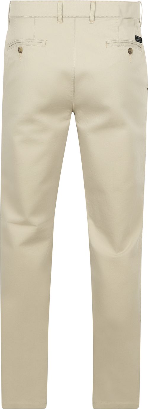Steppin' Out Chino Newbury Light Twill Beige Product / Achterkant