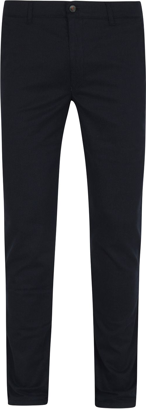 Passande Chino Pico Tryck Navy Blå Product