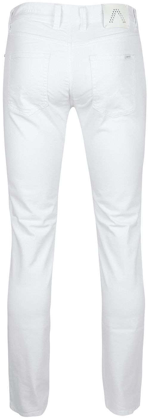 Alberto Pipe Denim Weiß Product / Achterkant