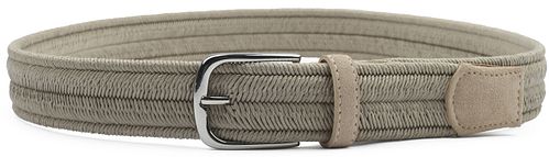 Profuomo woskowany pleciony pasek w kolorze khaki Product