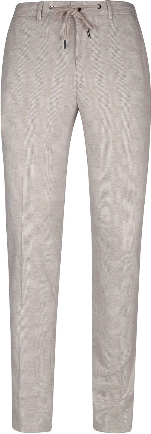 Suitable Pantalon Jersey Zandkleur Ruit Product