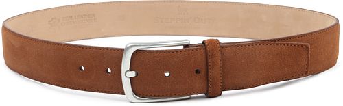 Suitable Belt Suede Leather Cognac
