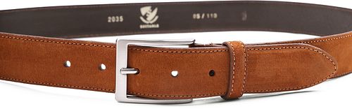 Suitable Bälte i Mocka Läder Cognac Product / Detail