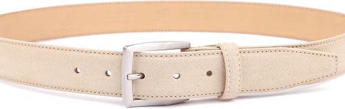 Suitable Belt Suede Leather Light Beige Product / Detail