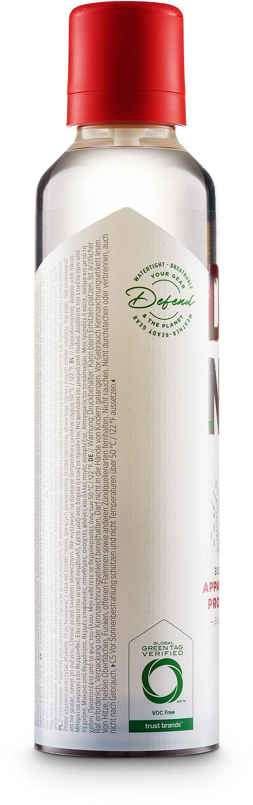 DFNS Beklædning & Hatbeskyttelsesspray Product / Achterkant